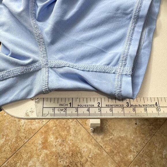 Lilly Pulitzer Luxletic Skort Sz L Blue Floral Print Catch and Keep UPF50+ Nylon - Picture 11 of 11